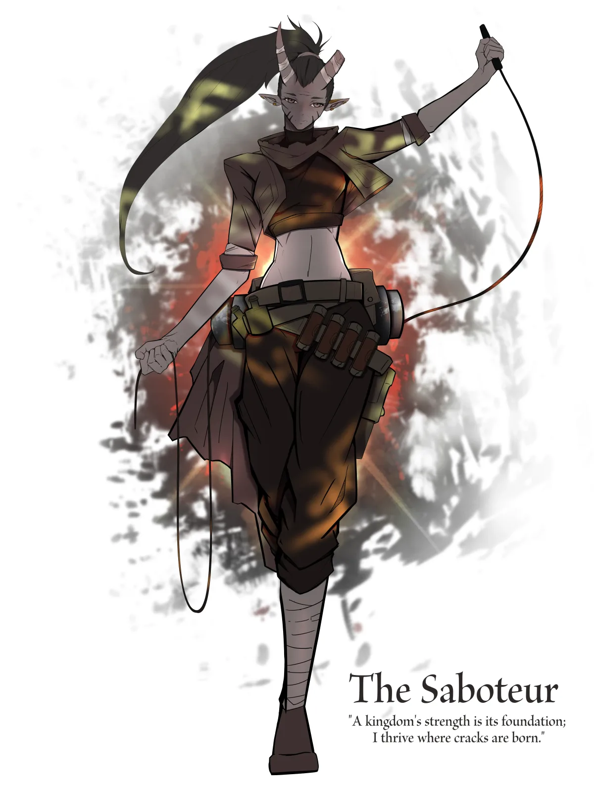 Cinder One-Horn, the First Crack